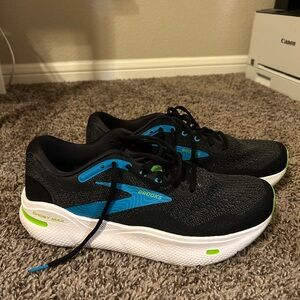 Brooks Black and Green Athletic Shoes